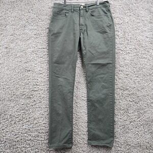 Flint and Tinder Pants Mens 31x30 (Fits 29x28.5) Green Slim Fit Twill Casual‎